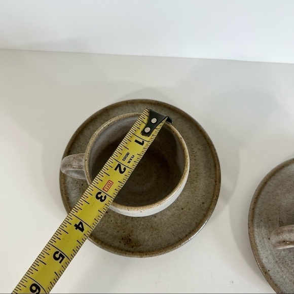 Vintage Ceramic Handmade Coffee Mug and Saucer - Picture 11 of 12